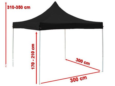 tent 3x3 afmetingen